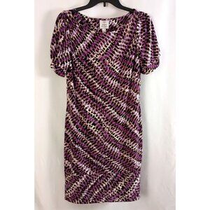 Suzi Chin for Maggie Boutique Purple Sheath Dress Women’s Size 6 Career Party
